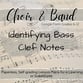 Identifying Bass Clef Notes Digital File Digital Resources cover